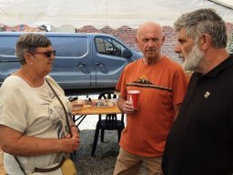 Martine, Christian et Philippe en papotte